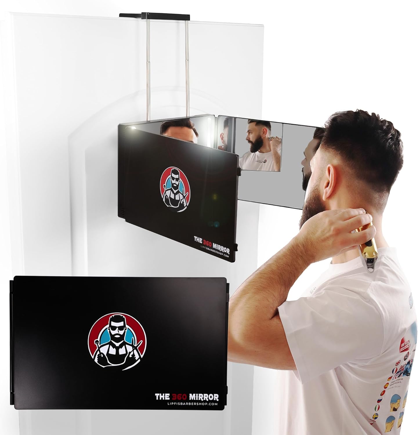 3 Way Mirror for Self Hair Cutting, Trifold Mirror, 3 Sided Mirror 3 Way Mirror for Self Hair Cutting, Trifold Mirror, 3 Sided Mirror